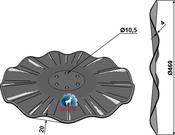 Wavy disc Ø460x4 - AgriParts