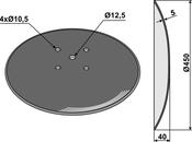 Plain disc Ø450x5 for beet lifters - AgriParts