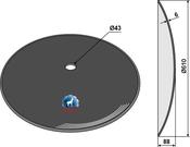 Plain disc Ø610x6 - AgriParts