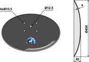 Plain disc Ø450x4 for beet lifters - AgriParts