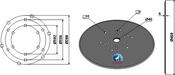 Hop disc Ø450x4 - AgriParts