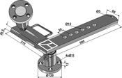 Disc-hub with shank - central model - AgriParts