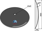 Plain disc Ø660x6 - AgriParts