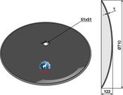 Plain disc Ø710x7 - AgriParts