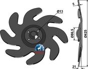 Levelling disc - left - AgriParts