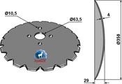 Seed drill disc Ø350x4 - AgriParts