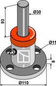 Disc-hub with shaft Ø30 - AgriParts