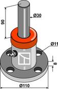 Disc-hub with shaft Ø30 - AgriParts