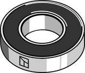 Ball bearing 6201-2RSH - AgriParts