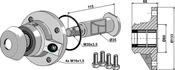 Bearing compl. without cap piece of the bearing - left - AgriParts