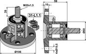 Disc-hub with convex bearing surface - AgriParts