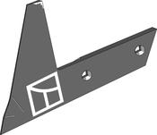 Landside coulter AS1 R - right - AgriParts