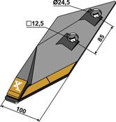 Ploughshare point B2SHL - left - AgriParts