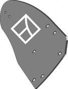 Moldboard B40B R - right - AgriParts