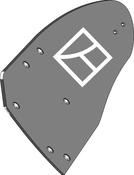 Moldboard B40B L - left - AgriParts