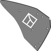 Moldboard W52B R - right - AgriParts