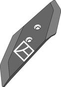 Reversible point S2W R - 10mm - right - AgriParts