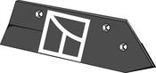 Stone share - hard metal faced-back side - right - AgriParts