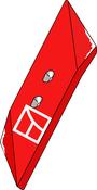 Reversible point 70x13 - right - AgriParts