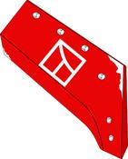 Reversible point share - 14'' - right - AgriParts