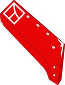 Reversible point share - 18'' - right - AgriParts