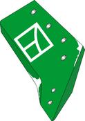 Reversible point share - 14'' - right - AgriParts