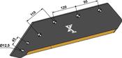 Reversible point share - 16'' - left - Hard metal - AgriParts