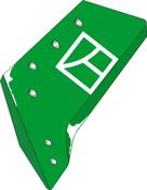Reversible point share - 16'' - left - AgriParts