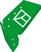 Reversible point share - 18'' - left - AgriParts