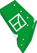 Reversible point share - 16'' - right - AgriParts