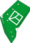 Reversible point share - 16'' - left - AgriParts