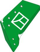 Reversible point share - 18'' - left - AgriParts