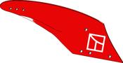 Moldboard Hydrein 16'' - right - AgriParts