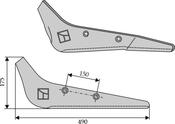 Beet lifter share, right model - AgriParts