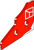 Landside tip - right - AgriParts