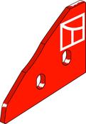 Landside tip - right - AgriParts
