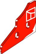 Landside tip - right - AgriParts