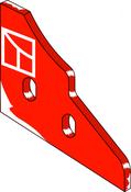 Landside tip - left - AgriParts