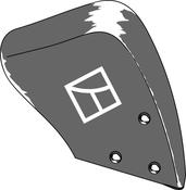 Manure skimmer board ZRL - right - AgriParts