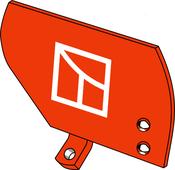 Manure skimmer board - right - AgriParts