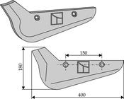 Beet lifter share, left model - AgriParts