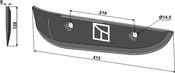 Beet lifter share, left model - AgriParts