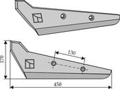 Beet lifter share, left model - AgriParts