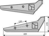 Beet lifter share, right model - AgriParts