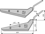 Beet lifter share, right model - AgriParts
