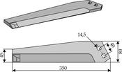 Top blade, left - AgriParts