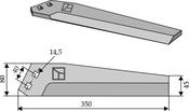 Top blade, right - AgriParts image