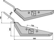Beet lifter share, left model - AgriParts