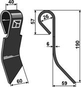 Haulm topper - right - AgriParts