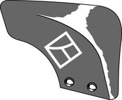 Manure skimmer board - right - AgriParts